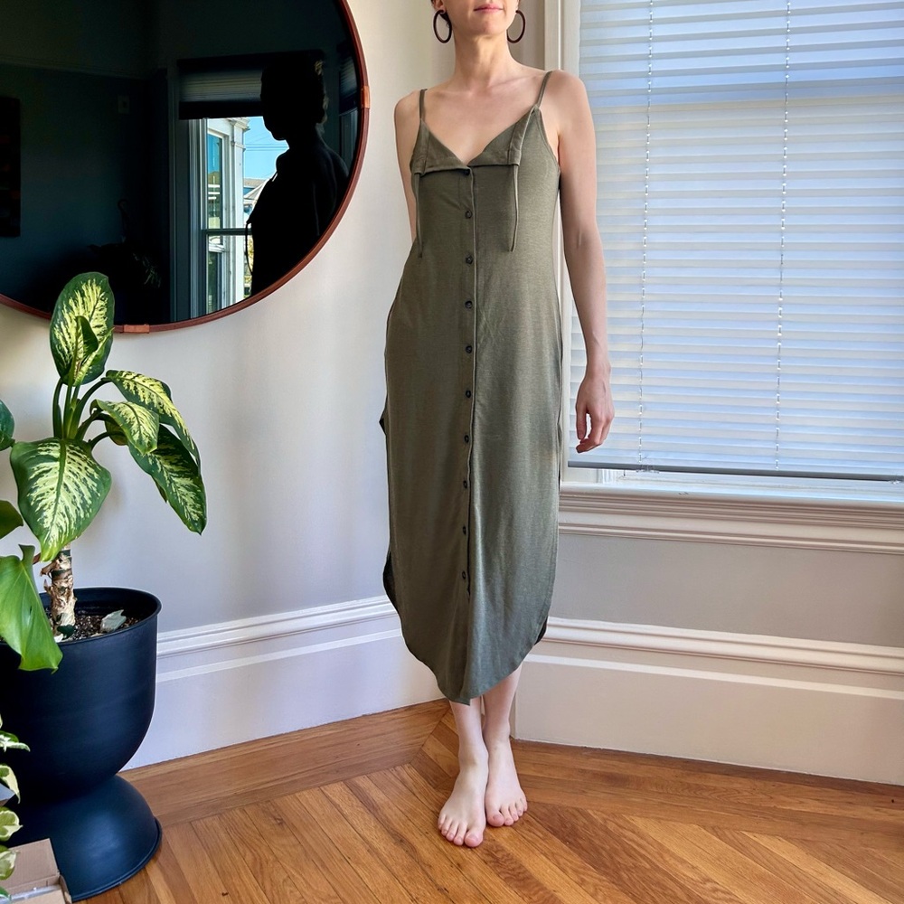 Alma xx Rebels Slip Dress, Spanish Moss, size S - Picture 3 of 4
